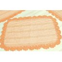 Ver imagem 2 de Jogo de Passadeira de Tear com Bico em Crochê - Laranja Arte & Tear