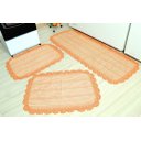 Ver imagem 1 de Jogo de Passadeira de Tear com Bico em Crochê - Laranja Arte & Tear