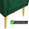 Kit 02 Poltronas Maitê Suede Verde - 4