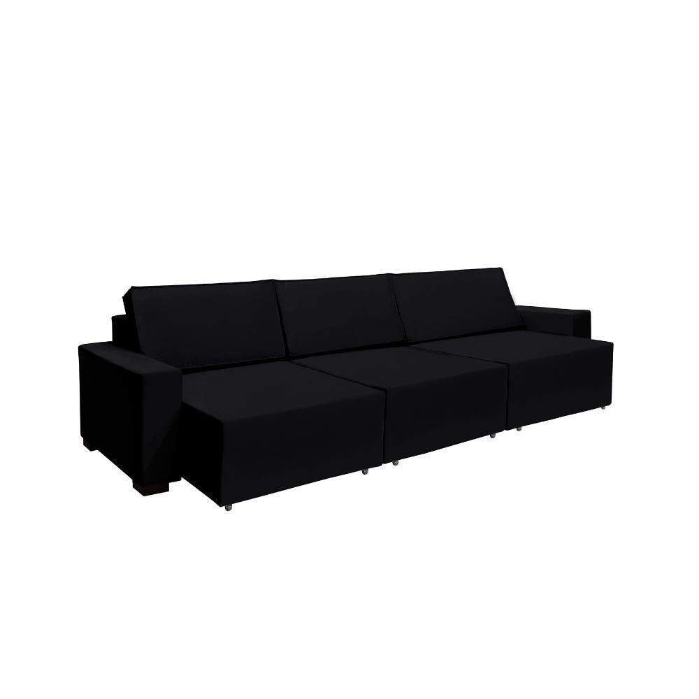 Sofá Dallas 3,40m-preto - 2