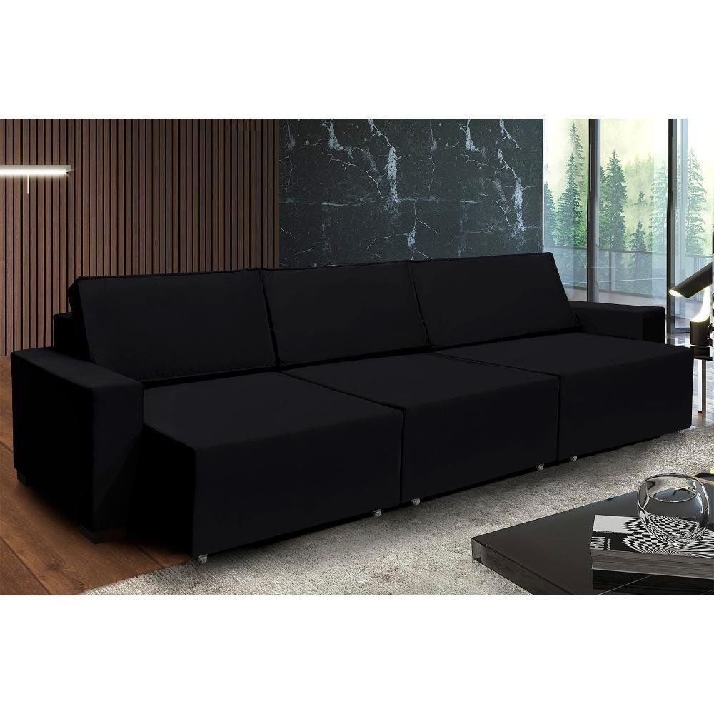 Sofá Dallas 3,40m-preto - 1