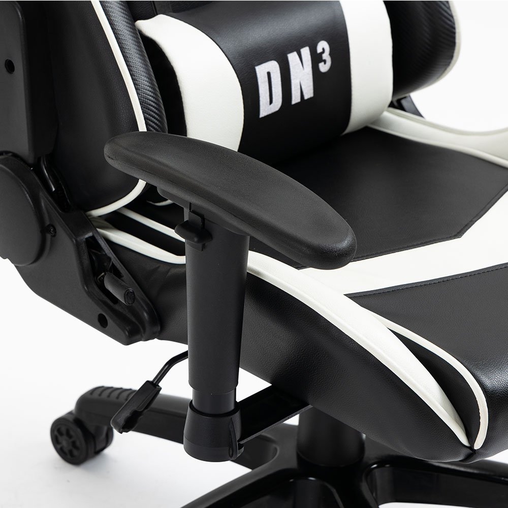 Cadeira Gamer Dn3 Giratoria Preto/branco - Draxen - 4