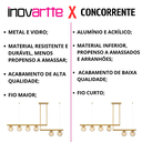 Ver imagem 2 de Luminária Pendente Lustre Jabuticaba Moon Dourado com Bolas Globos Esferas Âmbar Moderno Luxo Inl108