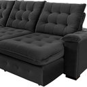 Ver imagem 3 de Sofá 4 Lugares Coliseu 2.90m Retrátil e Reclinável Super Pillow - Preto