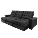 Ver imagem 1 de Sofá 4 Lugares Coliseu 2.90m Retrátil e Reclinável Super Pillow - Preto