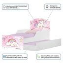 Ver imagem 4 de Bicama Infantil Tick Unicórnio Rosa com Colchões
