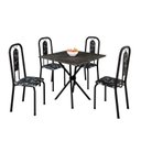 Ver imagem 2 de Conjunto Sala de Jantar com 4 Cadeiras Lívia Preto
