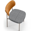 Ver imagem 7 de Kit 02 Cadeiras Decorativa Sala de Jantar Melina Base Arena L02 Couríssimo Whisky Pied Poule - Lyam