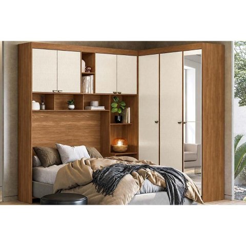 Quarto Planejado Casal Lugano 7 Portas 1ESP Areia