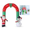 Arco Inflavel Portal Natalino Natal 2 Metros e 40cm Decoraçao 110v Enfeite Papai Noel Boneco de - 1