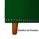 Ver imagem 7 de Kit Cabeceira e Calçadeira com Baú 195 Cm King Casal Diana Suede Verde - Fina Mobília