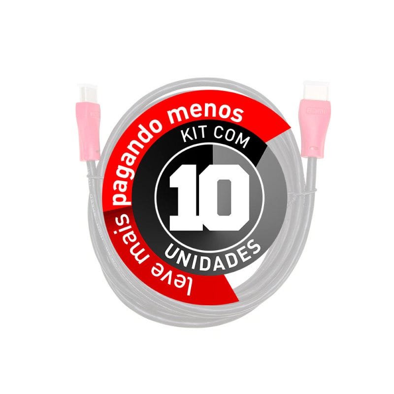 Kit com 10 Cabos Hdmi 2.0 Premium Ultra Hd 4k, Cirilo Cabos - 2m - 2