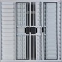 Ver imagem 2 de Janela Veneziana de Alumínio 6 Folhas 1,00 x 2,00 com Grade Cor Branco Linha All Modular