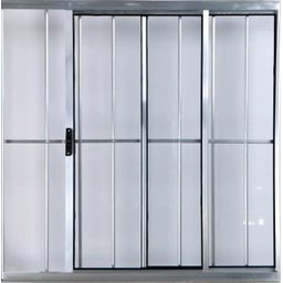 Vitro de Alumínio 2 Folhas 1,20 x 1,50 com Grade Cor Brilhante Linha All Modular - 2 Vitro de Alumínio 2 Folhas 1,20 x 1,50 com Grade Cor Brilhante Linha All Modular - 2