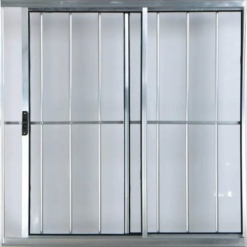 Vitro de Alumínio 2 Folhas 1,20 x 1,50 com Grade Cor Brilhante Linha All Modular
