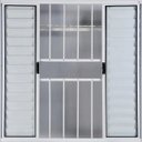 Ver imagem 2 de Janela Veneziana de Alumínio 6 Folhas 1,00 x 1,80 com Grade Cor Branco Linha All Modular