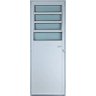 Porta de Aluminio Basculante Lambril Direita Linha Premium:2,10 X 0,80/branco - 1