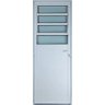 Porta de Aluminio Basculante Lambril Direita Linha Premium:2,10 X 0,70/branco - 1
