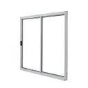 Ver imagem 1 de Vitro de Alumínio 2 Folhas 1,20 x 1,50 sem Grade Cor Branco Linha All Modular