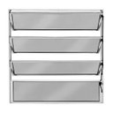 Ver imagem 2 de Vitro Basculante de Alumínio 0,40 x 0,60 Linha All Soft Cor Brilhante