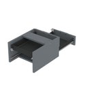 Ver imagem 6 de Gaveteiro Aéreo para Mesa GA02G P15 2 Gavetas MDF-MDP com Corrediça Metálica Grafite Pandin Mó