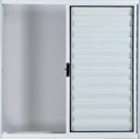 Ver imagem 1 de Janela Veneziana de Alumínio 3 Folhas 1,20 x 1,50 sem Grade Cor Branco Linha All Modular