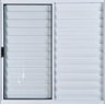 Janela Veneziana de Alumínio 3 Folhas 1,20 x 1,50 sem Grade Cor Branco Linha All Modular - 2