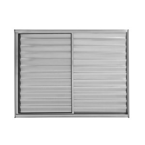 Janela Veneziana de Alumínio 3 Folhas 1,20 x 1,20 sem Grade Cor Brilhante Linha All Modular