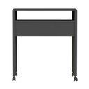 Ver imagem 3 de Mesa Escrivaninha em 15mm Alexandrita 1 Prateleira Preto - Pnr Móveis