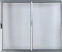 Ver imagem 1 de Vitro de Alumínio 2 Folhas 1,20 x 1,50 sem Grade Cor Brilhante Linha All Modular