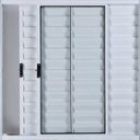 Ver imagem 3 de Janela Veneziana de Alumínio 3 Folhas 1,20 x 1,20 sem Grade Cor Branco Linha All Modular