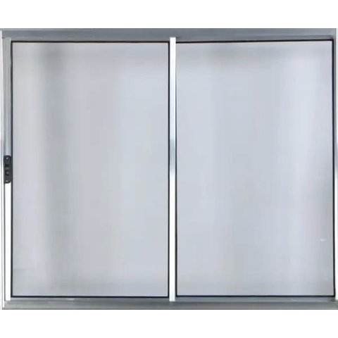 Vitro de Alumínio 2 Folhas 1,20 x 1,20 sem Grade Cor Brilhante Linha All Modular