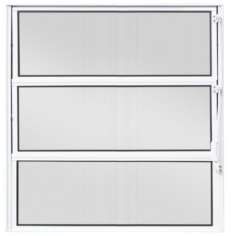 Janela de Aluminio Basculante 1° Seção 0,80 x 0,80cm