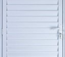 Ver imagem 1 de Porta de Aluminio Palheta Ventilada Esquerda Linha Premium:2,10 X 0,80/branco