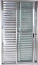 Ver imagem 3 de Porta de Alumínio de Correr Balcão 3 Folhas Móveis 210 x 150 Brilhante Linha 25 com Chave
