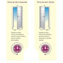 Ver imagem 4 de Porta de Aluminio Palheta Ventilada Esquerda Linha Premium:2,10 X 0,70/branco