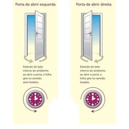 Porta de Aluminio Palheta Ventilada Esquerda Linha Premium:2,10 X 0,70/branco - 4