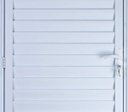 Ver imagem 2 de Porta de Aluminio Palheta Ventilada Esquerda Linha Premium:2,10 X 0,70/branco