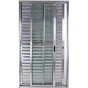 Ver imagem 1 de Porta de Alumínio de Correr Balcão 3 Folhas Móveis 210 x 120 Brilhante Linha 25 com Chave