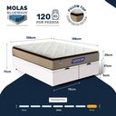 Ver imagem 4 de Cama Box Baú com Colchão Gazin de Molas Ensacadas Pillow Top Air Pro Queen 158cm