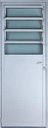 Ver imagem 3 de Porta de Alumínio Lambril Basculante Cor Branco 210 x 100 Esquerda Vidro Mini Boreal Linha All