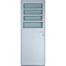 Porta de Aluminio Basculante Lambril Esquerda Linha Premium:2,10 X 0,80/branco - 1