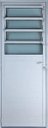 Ver imagem 3 de Porta de Aluminio Basculante Lambril Esquerda Linha Premium:2,10 X 0,70/branco