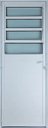Ver imagem 1 de Porta de Aluminio Basculante Lambril Esquerda Linha Premium:2,10 X 0,70/branco