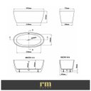 Ver imagem 7 de Banheira Freestanding Imersão Viena Air Blower Led 1,5m 110v Pex