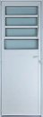 Ver imagem 1 de Porta de Aluminio Basculante Lambril Direita Linha Premium:2,10 X 0,90/branco