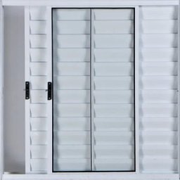 Janela de Alumínio Veneziana 3 Folhas Sem Grade Anchieta Esquadrias 100 x 120cm - 3