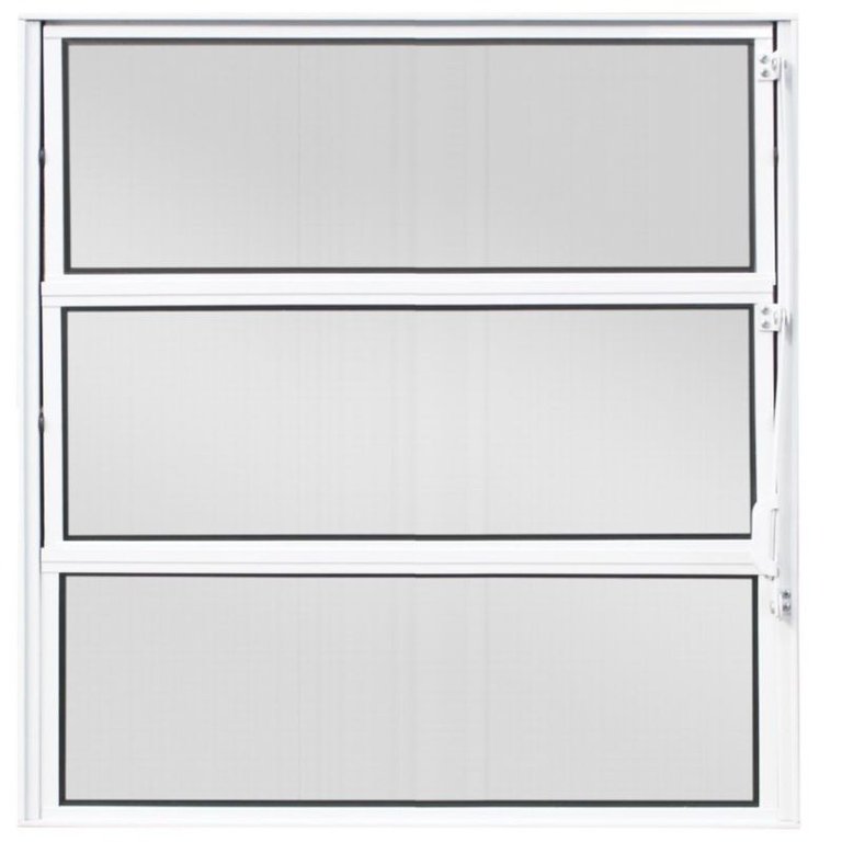 Vitro Basculante de Alumínio 1°seção Vidro Mini Boreal 0,60 X 0,60 Cor Branco Linha Econ Vitro Basculante de Alumínio 1°seção Vidro Mini Boreal 0,60 X 0,60 Cor Branco Linha Econ