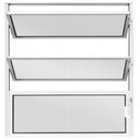 Ver imagem 2 de Janela de Aluminio Basculante 1° Seção 0,60 x 0,60cm