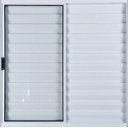 Ver imagem 2 de Janela de Alumínio Veneziana 3 Folhas Sem Grade Anchieta Esquadrias 100 x 100cm